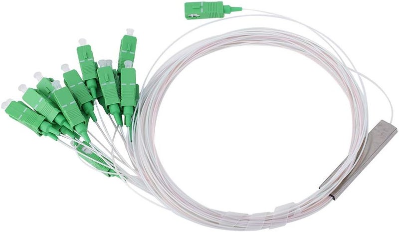 Miskall Micro Fiber Optic Splitter, 1x16 0.9SM SM SC APC PLC Type Optical Splitter 1260-1650nm - Image 1